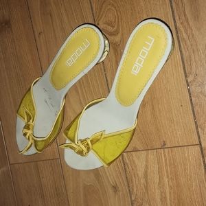 Adorable pair of mules which may be dressed up or down!